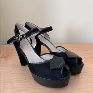 Black Suede Platform Heels Sonia Rykiel